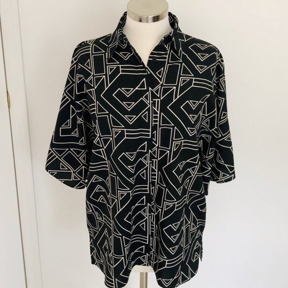 Ralph Lauren Women's Button Down Short Sleeve Top - Picture 1 of 3